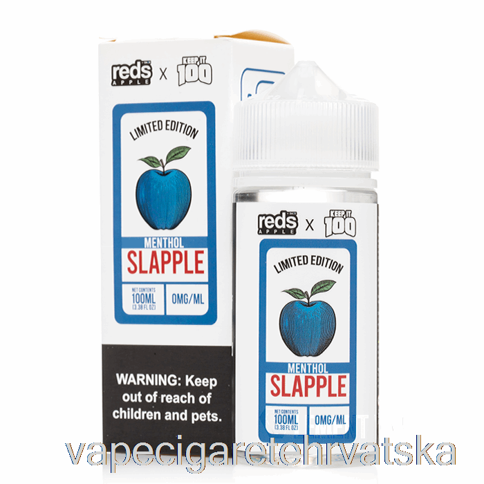 Vape Cigarete Slapple Mentol - 7 Daze X Keep It 100 - 100 Ml 0 Mg